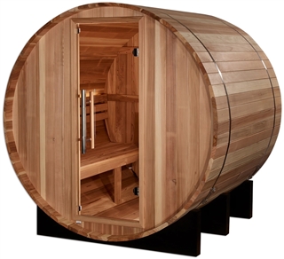 Golden Designs GDI-B002-01 St. Moritz 2 Person Barrel Traditional Sauna - Pacific Cedar (New)